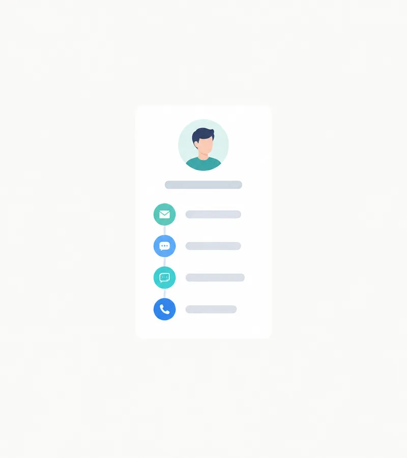 Insurance agent working with calls, email and notes in one place